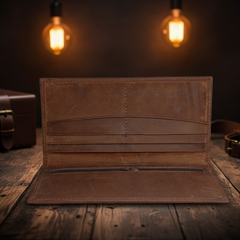 The Heritage Full-Grain Leather Long Wallet
